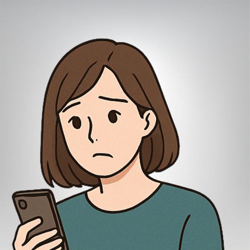 人と比べて落ち込んでしまう女性のイメージ画像