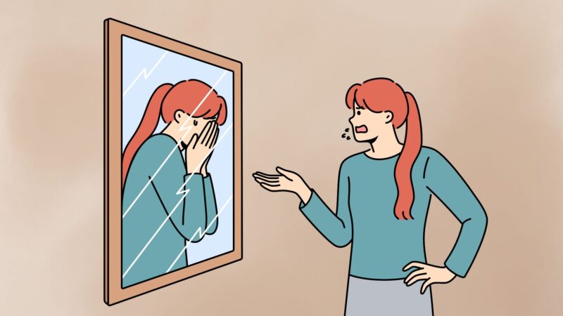 自己肯定感が低い、自分が嫌い、自分を責めるイメージ画像