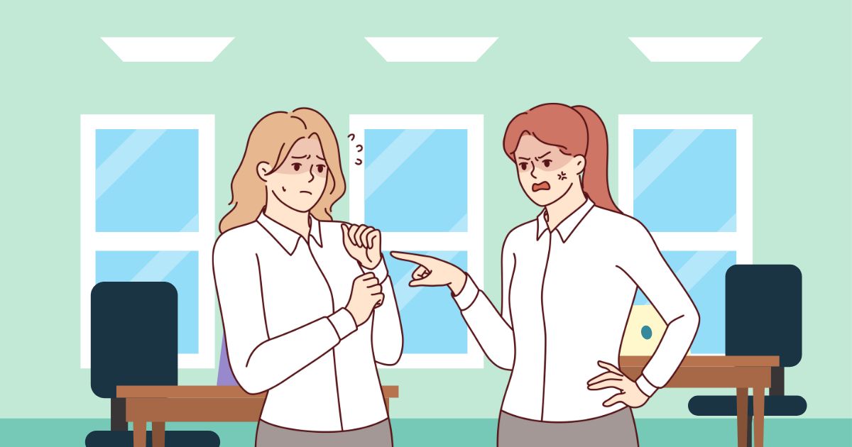 つらい人間関係。距離を置きたい人のイメージ画像